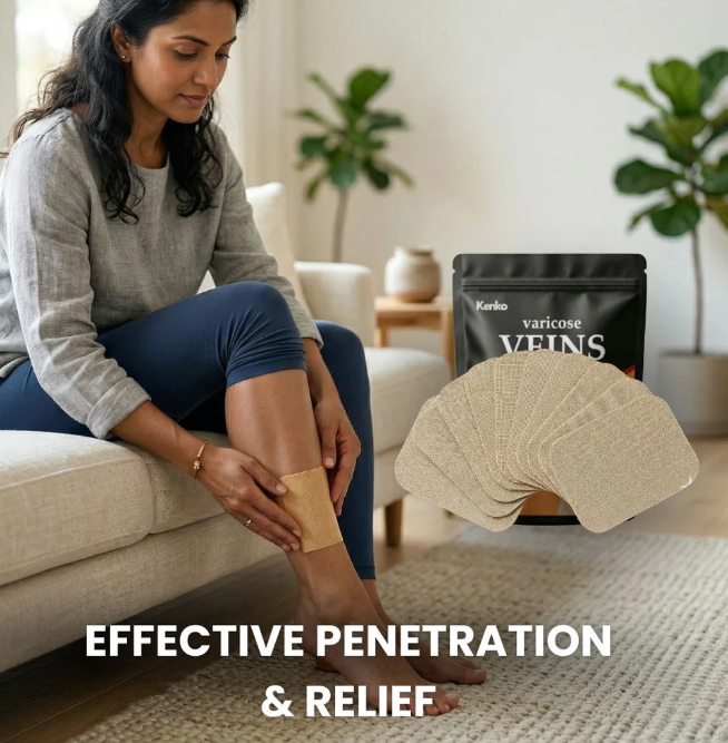 Kenko Spider & Varicose Vein Patches | Herbal Therapy For Fatigue & Vein Health