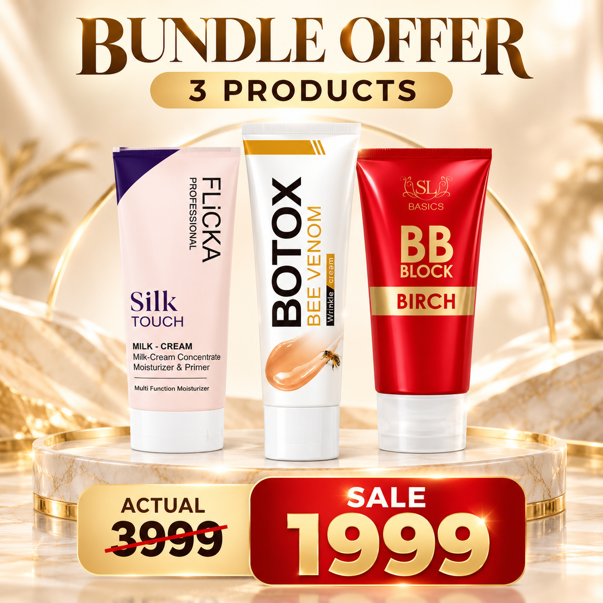 3-in-1 Beauty Bundle | Flicka + BB Block Cream + Botox Cream