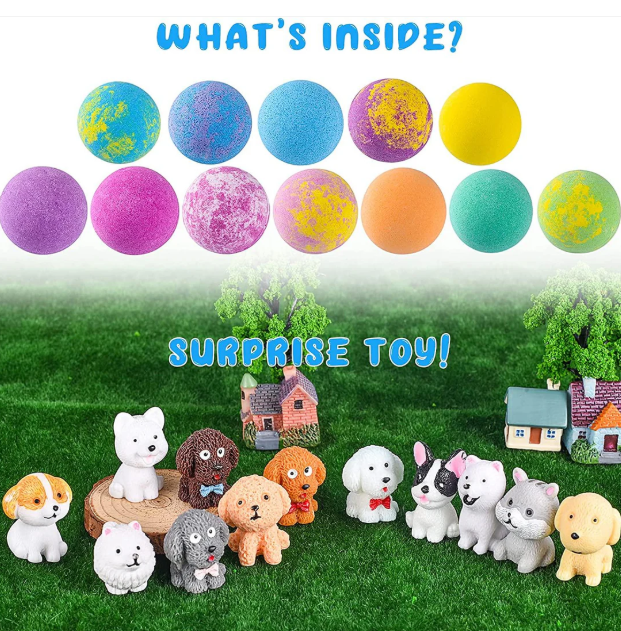 Bath Bombs for Kids with Toys Inside