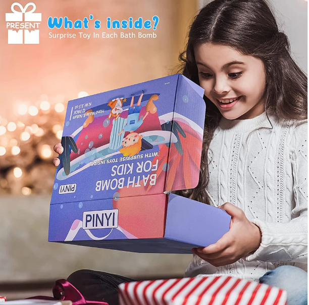 Bath Bombs for Kids with Toys Inside