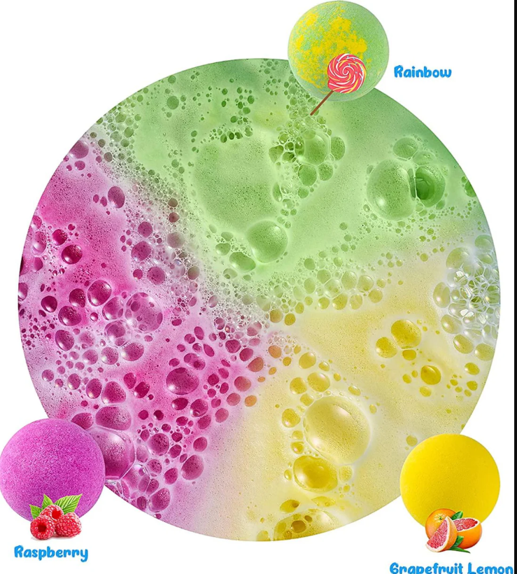 Bath Bombs for Kids with Toys Inside