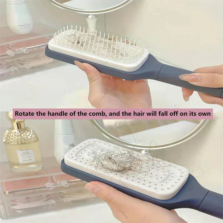 4-in-1 Self-Cleaning Hair Comb Brush.