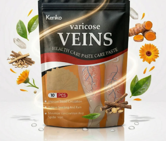 Kenko Spider & Varicose Vein Patches | Herbal Therapy For Fatigue & Vein Health
